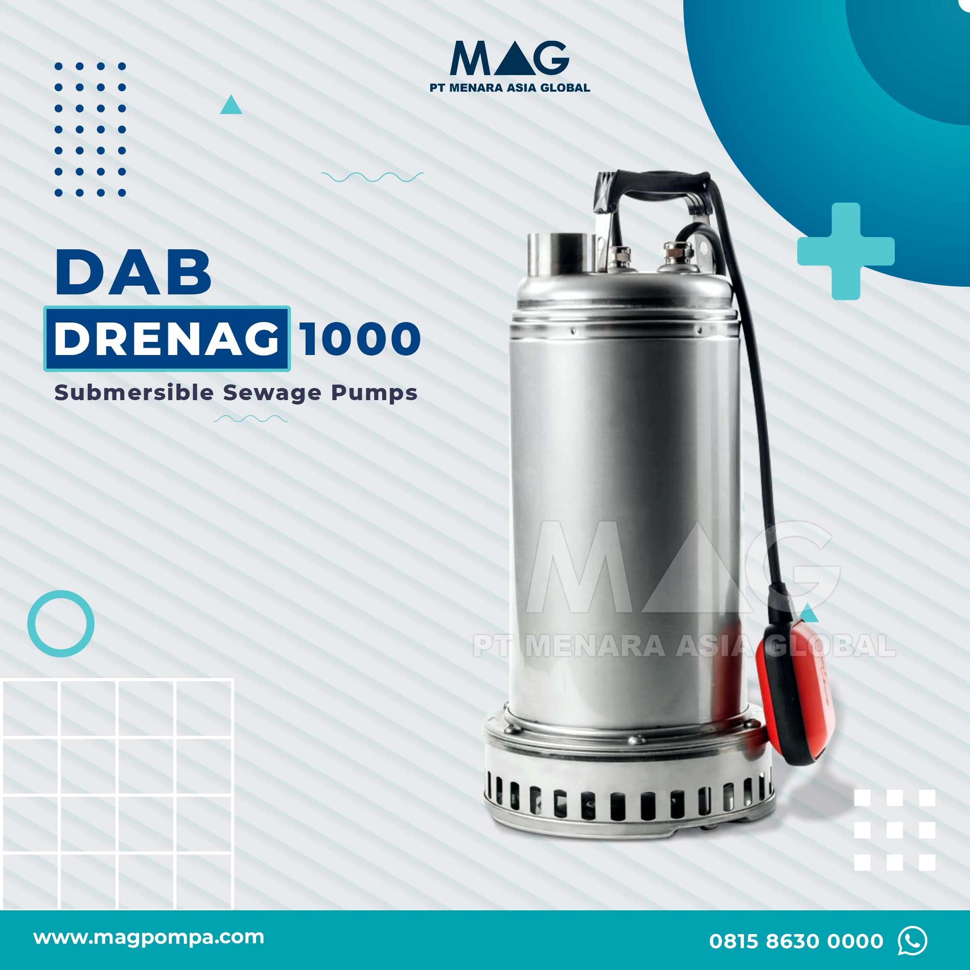 Pompa Celup Air Limbah - DAB Drenage 1000